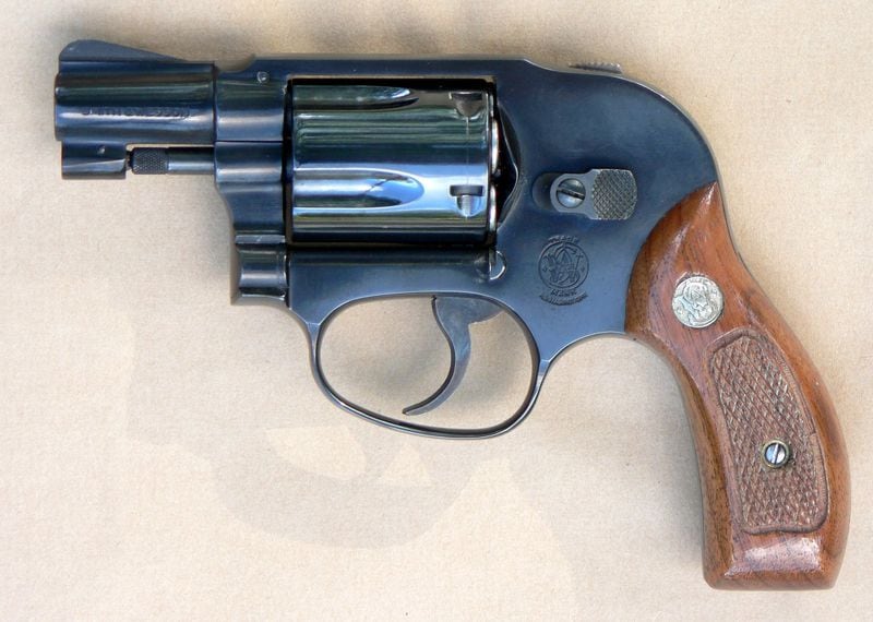 This is a Smith & Wesson .38 similar to the one that killed Diane McIver. The 638 model has a “shrouded” hammer so it will not catch on clothing when its owner pulls the weapon from a pocket.
