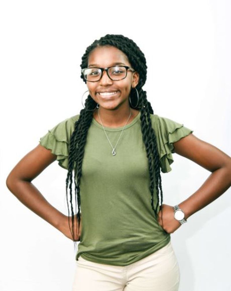 Karissa Jackson, a senior at Discovery High School in Gwinnett County, has been awarded a $100,000 scholarship by music superstars Beyonce` and Jay-Z. CONTRIBUTED