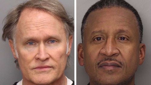 Mugshots of Dr. Peter Ulbrich (left) and former doctor Nathaniel Johnson III