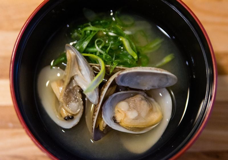 While you await a chance to experience chef Art Hayakawa’s artistry with sushi, you can enjoy the clam and miso soup at Sushi Hayakawa. CONTRIBUTED BY HENRI HOLLIS