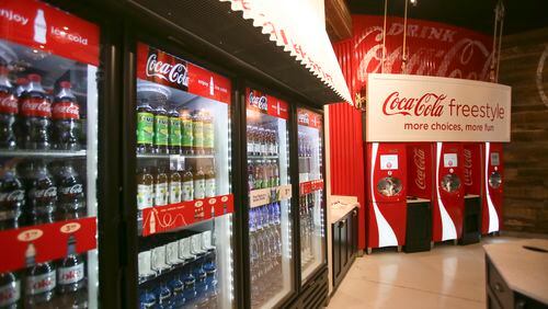 Coca-Cola Marketplace featuring Freestyle is one of the new food options at Kings Island this season. GREG LYNCH / STAFF