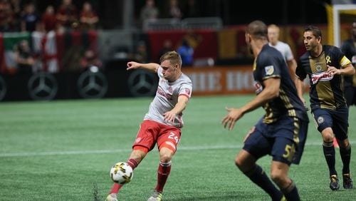 September 27, 2017 Atlanta United  midfielder Julian Gressel came in as the starter and quickly got into action in the first half en contra Philadelphia Union.