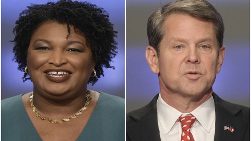 The Georgia governor’s race between Stacey Abrams and Brian Kemp has not been called yet.  The state’s votes, in which Kemp has the lead, are expected to be certified next week. (AP Photos/John Amis, File)