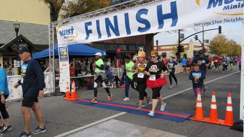 Runners at the annual Gobble Job in Marietta. The event benefits MUST Ministries. HANDOUT