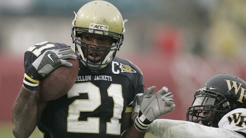 Georgia Tech's Calvin Johnson (21) remains one of the most successful wide receivers in school history.