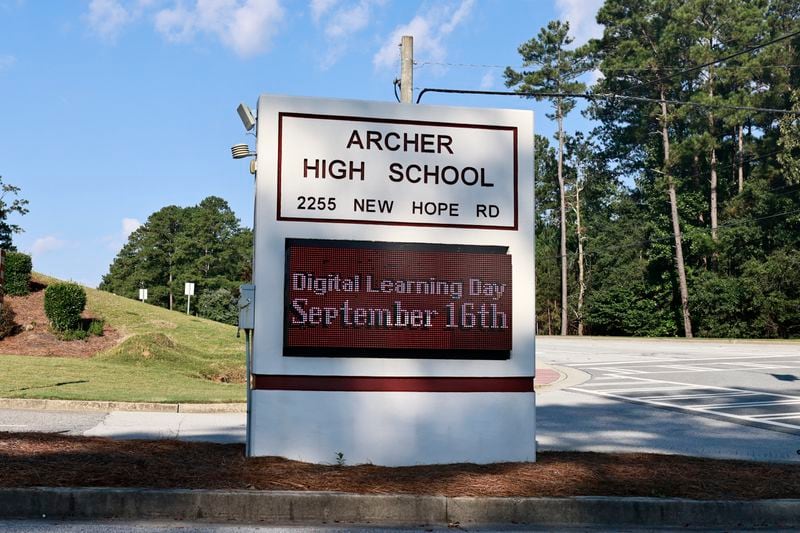 Archer High School in Lawrenceville as seen on Thursday, September 1, 2022. (Natrice Miller./ natrice.miller@ajc.com/)