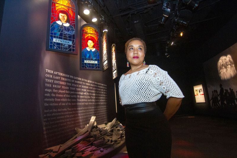 The new head of programming Dr. Calinda Lee poses for a photograph at the National Center for Civil and Human Rights in Atlanta Thursday, December 3, 2020.   STEVE SCHAEFER FOR THE ATLANTA JOURNAL-CONSTITUTION