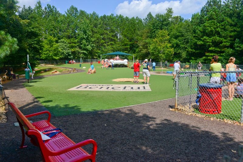 Access Atlanta readers named Newtown Dream Dog Park in Johns Creek the best dog park in metro Atlanta in 2016 and 2017. The dog park got a major facelift in 2011 after winning the Beneful Dream Dog Park Contest. CONTRIBUTED BY NEWTOWN DREAM DOG PARK