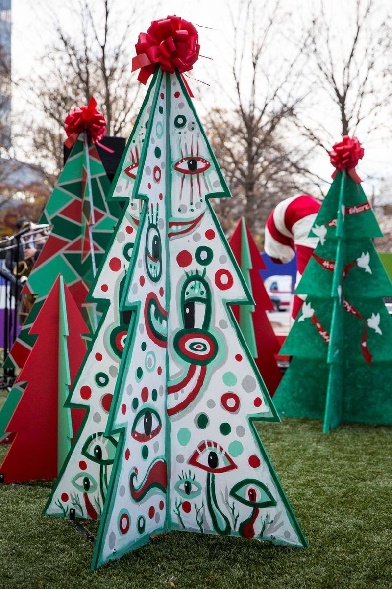 Display from the first annual Festivity + Trees at Colony Square in December 2016.