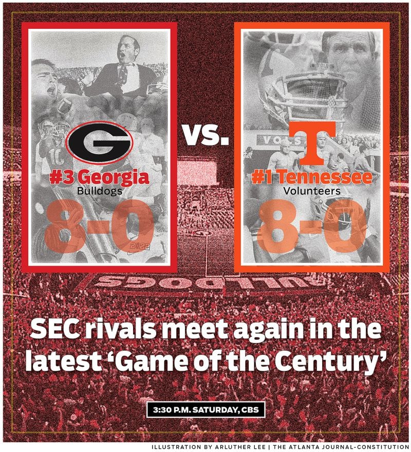SEC East rivals Georgia and Tennessee meet again in the latest "Game of the Century."
