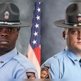 Troopers Jimmy Cenesecar (left) and Chase Redner were both killed in the line of duty.