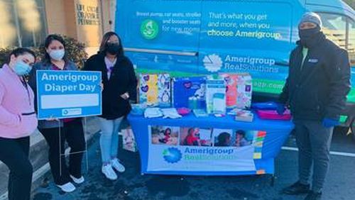 The Amerigroup-sponsored Diaper Days, a series of events across the state that provided new and expecting parents with diapers, wipes and other baby supplies. (Courtesy photo)