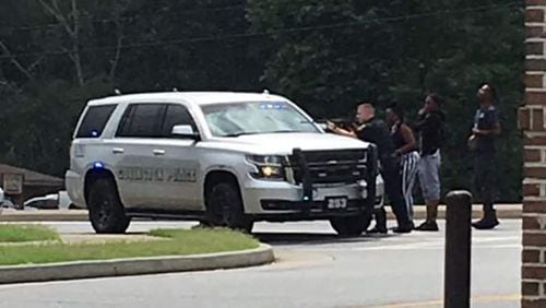 The incident took place at a Wells Fargo location in Covington on Wednesday afternoon.