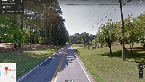 Cherokee County has awarded a contract to reconstruct Earney Road between Old Country Place and Hill Top Road. GOOGLE MAPS