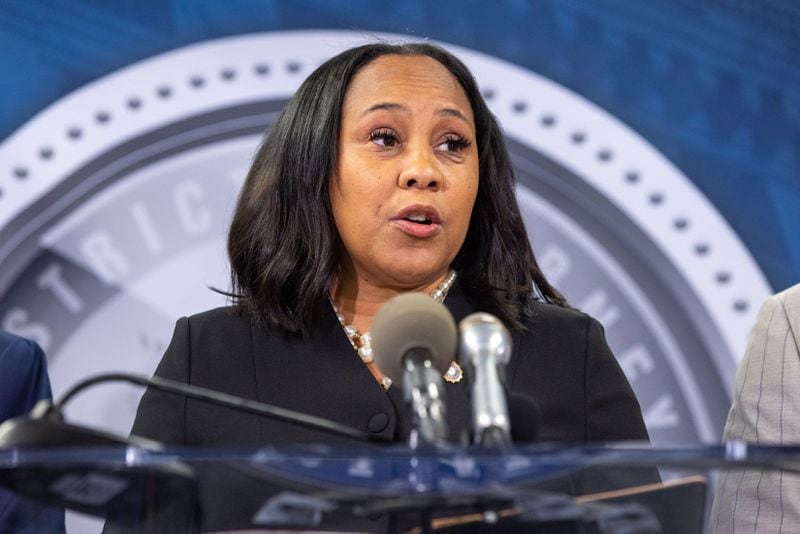 The Georgia Senate is in turmoil over efforts to sanction Fulton County District Attorney Fani Willis in connection with her investigation that brought an indictment against Donald Trump and 18 allies accused of trying to illegally overturn the 2020 presidential election. (Arvin Temkar/Atlanta Journal-Constitution/TNS)