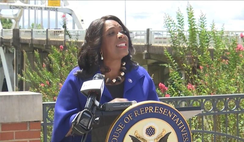U.S. Rep. Terri Sewell, a Democrat from Alabama, unveiled the latest version of the John Lewis Voting Rights Advancement Act.
