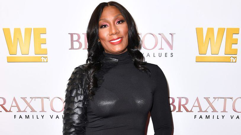 WEST HOLLYWOOD, CALIFORNIA - APRIL 02: Towanda Braxton is seen as We TV celebrates the premiere of "Braxton Family Values" at Doheny Room on April 02, 2019 in West Hollywood, California. (Photo by Earl Gibson III/Getty Images for WE tv )