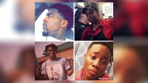 Dadrian Cummings (clockwise from top left), Helen Rose Mitchell, Arkeyla Perry and Jaequnn Davis were killed Thursday night.
