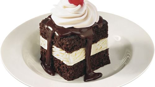 Say yum to the holiday season with a free slice of hot fudge cake at Shoney's today. Photo credit: 150 PR.