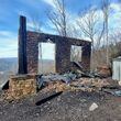 Remains of the Blue Ridge house owned by Nicholas Libertin after the Jan. 4 fire.