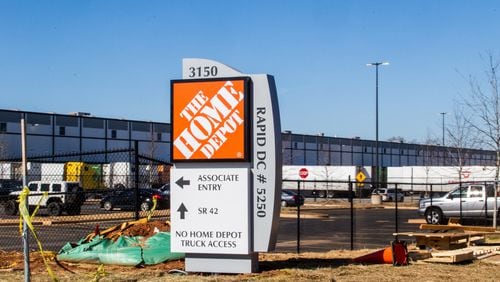 Home Depot recently opened its third distribution center in the Henry County city of Locust Grove. (Jenni Girtman for The Atlanta Journal-Constitution)