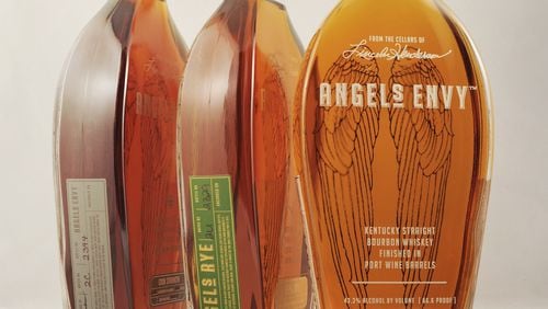 Angel's Envy whiskies are finished in hand-selected barrels. Straight Kentucky bourbon and cask strength whiskies are finished in ruby port casks, and the rye in rum barrels.