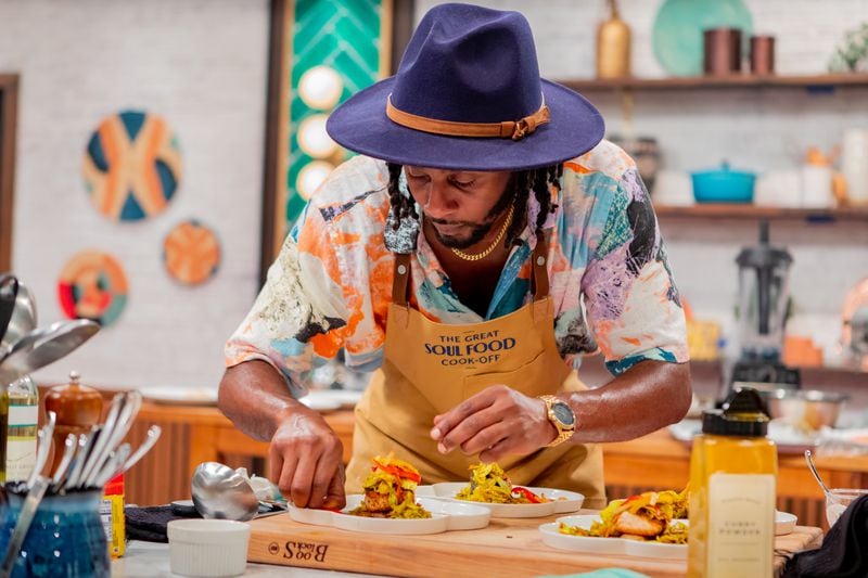 Fred Fluellen, seen on "The Great Soul Food Cook-Off," began his culinary career at the now defunct Spice Market at the W Atlanta Midtown hotel. Courtesy of Jeffrey Bliss