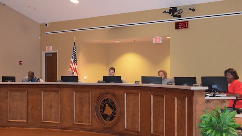 The Aug. 16 meeting of the Henry County Board of Commissioners.