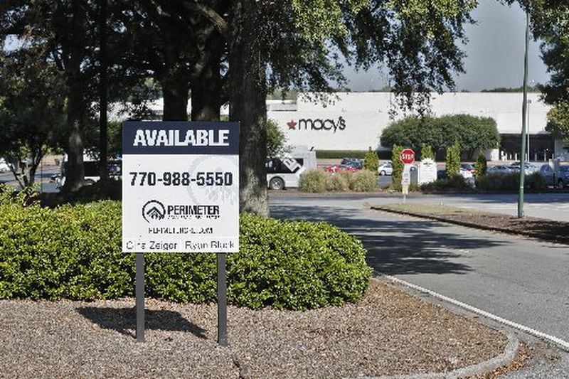 Empty properties available around the perimeter of Southlake Mall show the retail challenges Clayton County is facing. There are comparably few sit-down restaurants, and few grocery options outside of Kroger. Bob Andres / robert.andres@ajc.com