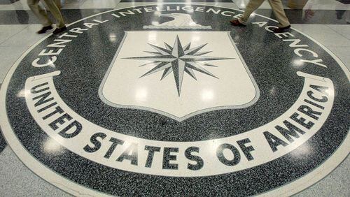 LANGLEY, VA - JULY 9: The CIA symbol is shown on the floor of CIA Headquarters, July 9, 2004 at CIA headquarters in Langley, Virginia. Earlier today the Senate Intelligence Committee released its report on the numerous failures in the CIA reporting of alleged Iraqi weapons of mass destruction. (Photo by Mark Wilson/Getty Images)