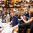 State representatives throw paper in the air to celebrate the end of the legislative session at the House of Representatives in the Capitol in Atlanta on Sine Die, Thursday, March 28, 2024. (Arvin Temkar / arvin.temkar@ajc.com)