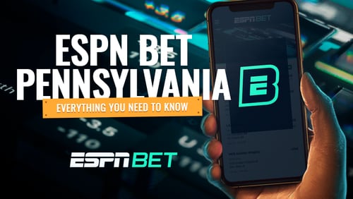 ESPN BET Pennsylvania hand holding mobile phone