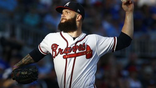 ATLANTA, GEORGIA - JULY 23: Pitcher Dallas Keuchel #60 of the Atlanta Braves throws a pitch in the first inning during the game against the Kansas City Royals at SunTrust Park on July 23, 2019 in Atlanta, Georgia. (Photo by Mike Zarrilli/Getty Images)