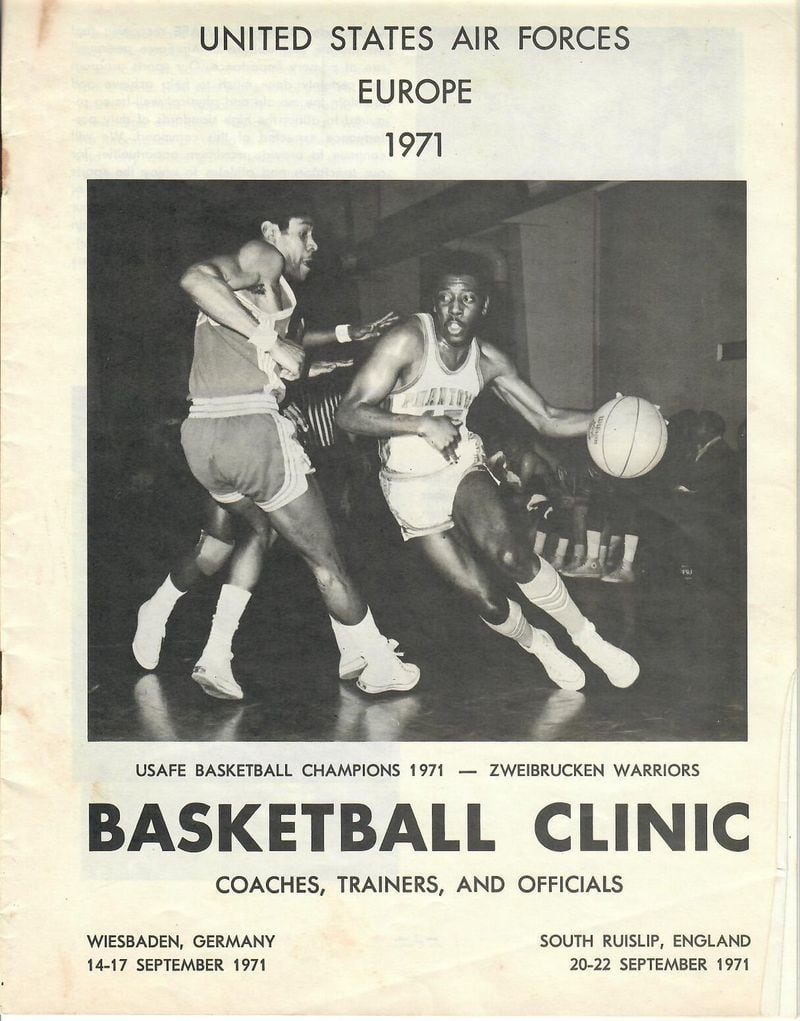 The Rev. Albert E. Love, playing basketball in Europe while serving in the United States Air Force from 1970 until 1974. Rev. Love died on Dec. 23, 2019