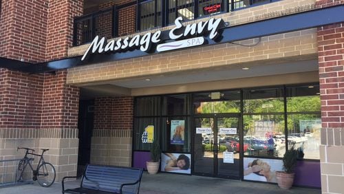 This Massage Envy franchise in Midtown, owned by chiropractor Patrick Greco, has been the subject of two sexual misconduct complaints. Another clinic Greco owns, on Howell Mill Road, has been the subject 0f two other complaints. JOHNNY EDWARDS / JREDWARDS@AJC.COM