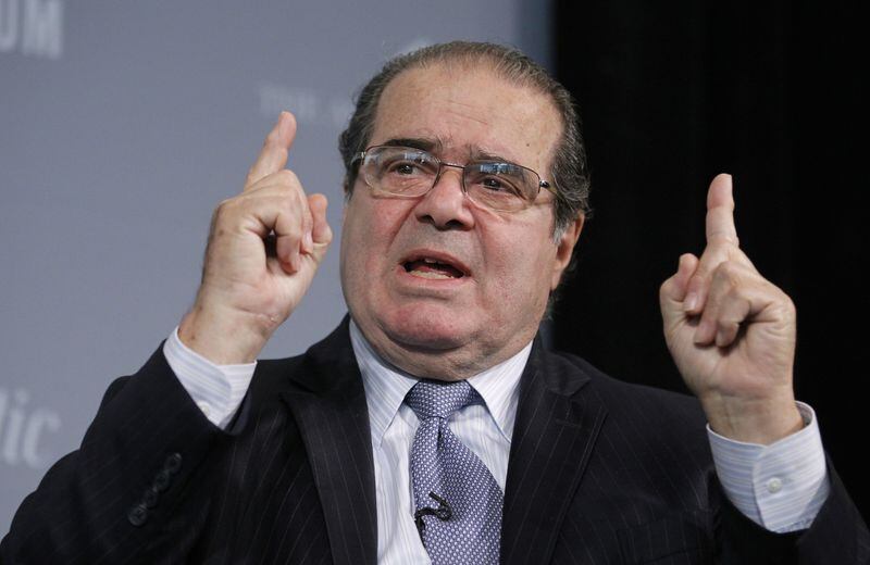 Justice Antonin Scalia, who died Saturday, sat for an interview with AJC editor Ken Foskett.