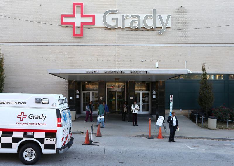 Atlanta’s Grady Memorial Hospital. Ben Gray / bgray@ajc.com