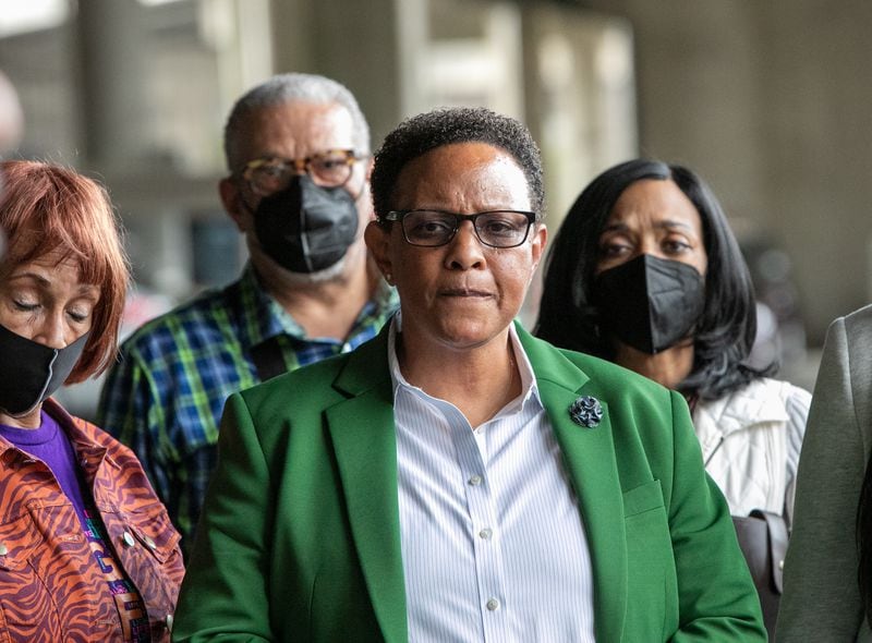 Former Atlanta official Mitzie Bickers will be sentenced in federal court on bribery charges Thursday. (Jenni Girtman for The Atlanta Journal-Constitution) 