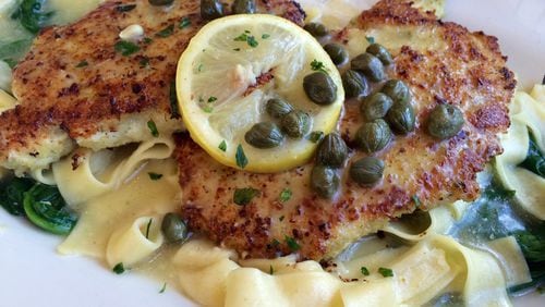 Saturday’s Chicken Piccata is served over noodles. Contributed by Swirls of Flavor; swirlsofflavor.com