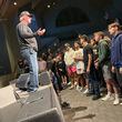 Bruce Deel, founder of Atlanta's City of Refugee meets with males of all ages to discuss the horrific nature of sex trafficking and how they can help combat it by supporting the nonprofit he's created, Men Opposing Sex Trafficking. Courtesy of MOST