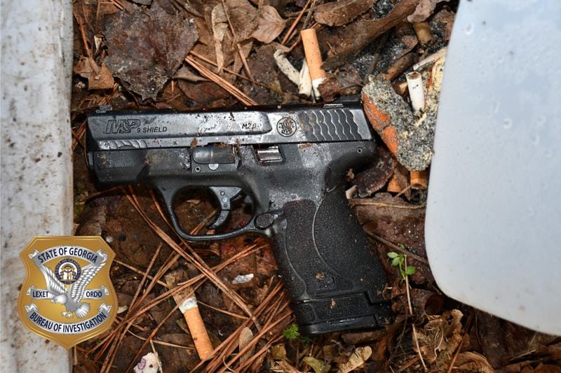 The handgun the GBI said was in Manuel Teran’s possession is described as a Smith & Wesson M&P Shield 9mm.