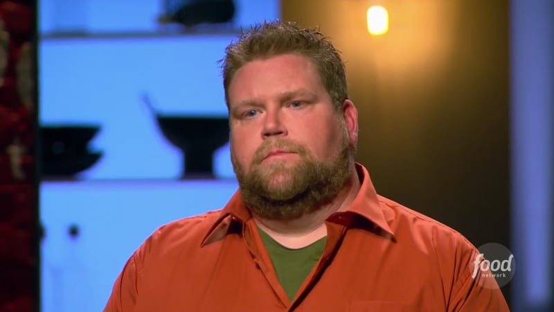  Rusty Hamlin, just before he was saved, in episode 9 of "Food Network Star."