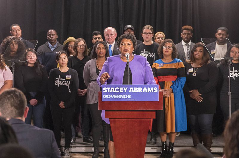 Democrat Stacey Abrams ended her campaign on Nov. 16, more than a week after Election Day. ALYSSA POINTER / ALYSSA.POINTER@AJC.COM