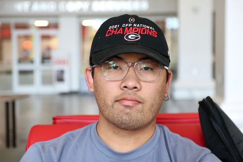 Kodai Takano, a Biology major at the University of Georgia, discussed factors that are impacting his vote as an Asian American student. (Photo Courtesy of Emily Laycock/Georgia Asian Times)
