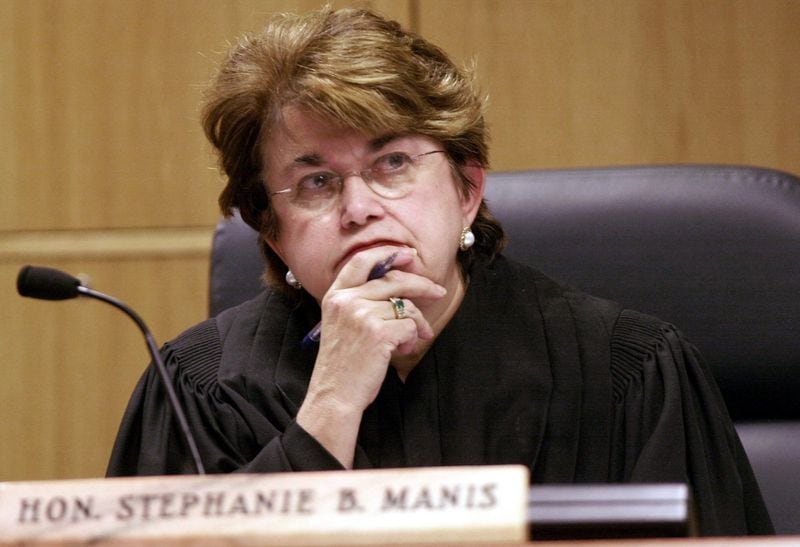 Fulton Superior Court Judge Stephanie B. Manis in Atlanta in 2001. She died in December 2016, and her obituary stated that she opposed the death penalty, although she had signed execution warrants. (AP Photo/Ric Feld)