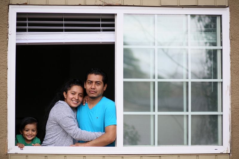 Yair and Alejandra Hernandez hope their case could inspire other tenants. (Photo: Miguel Martinez for the AJC)