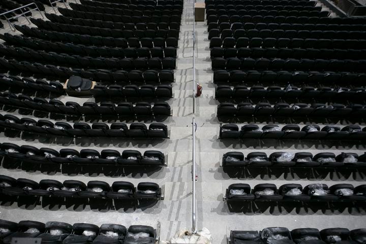 Photos: Hawks’ arena gets a facelift