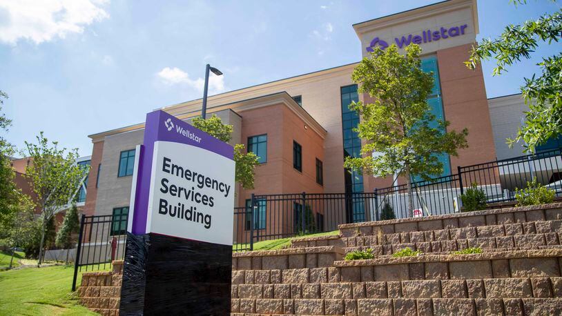 07/16/2020 - Marietta, Georgia - The exterior of the new Wellstar Kennestone Hospital Emergency Department building in Marietta, Thursday, July 16, 2020. The department is a 263,000-square-foot facility, which will be one of the top two largest and busiest emergency departments in the nation (ALYSSA POINTER / ALYSSA.POINTER@AJC.COM)