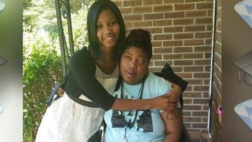 India Chapman (left), pictured with her mother Schara. India Chapman was fatally stabbed Friday in DeKalb County.