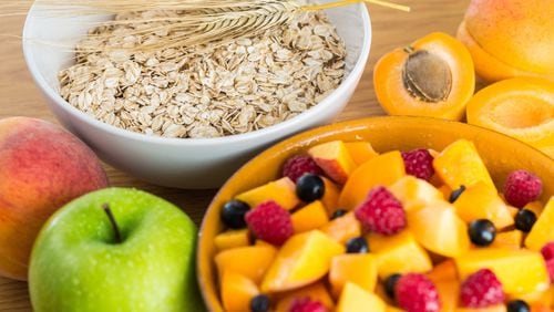 Foods containing fiber, like whole-grain products and fruit, and very helpful to your body. (Dreamstime)